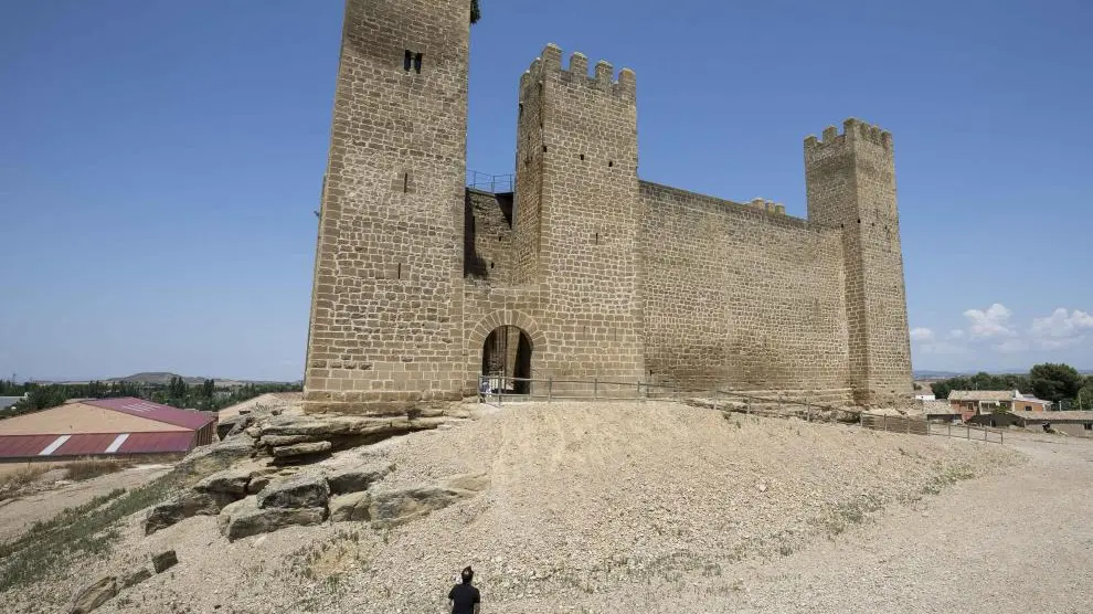 El castillo de Sádaba data del siglo XIII.
