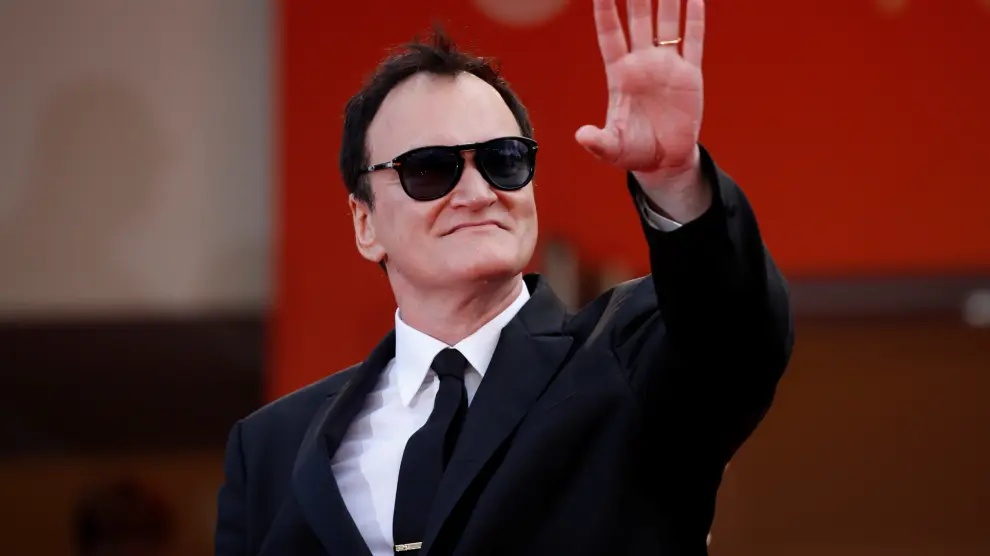 Quentin Tarantino en la alfombra roja de Cannes.
