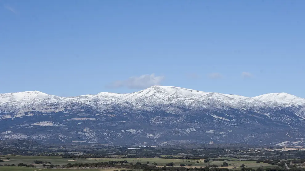 Vista panorámica desde la localidad oscense de Angüés.