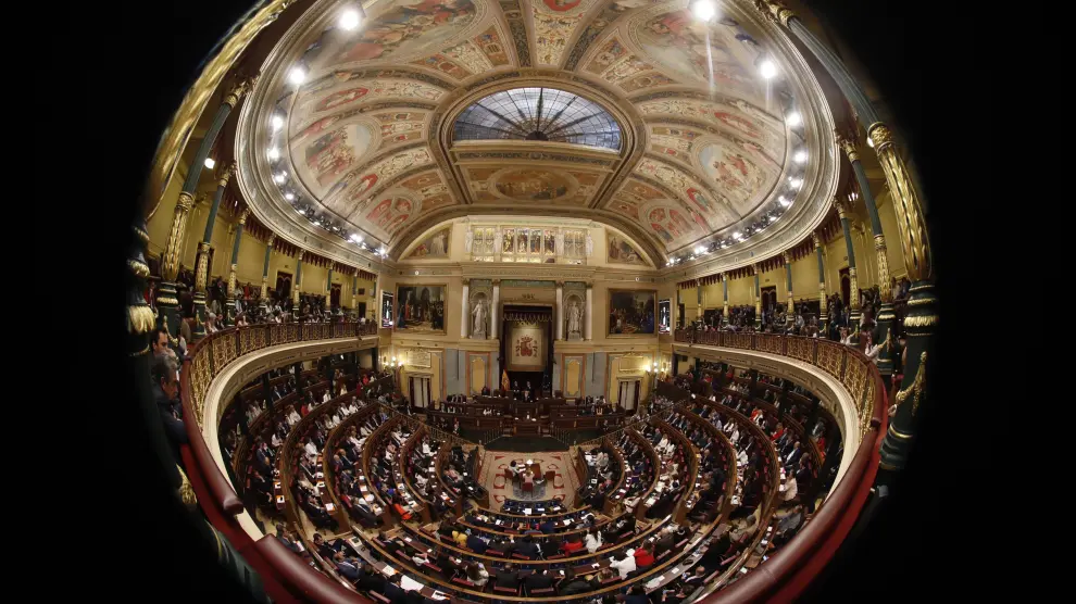 El hemiciclo del Congreso durante el primer pleno de la legislatura.