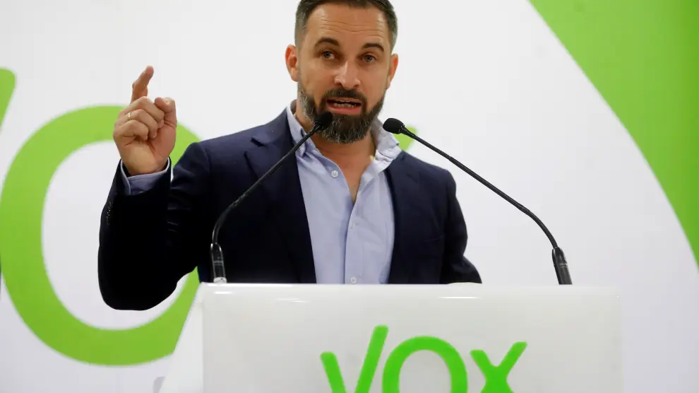 El líder de Vox, Santiago Abascal.