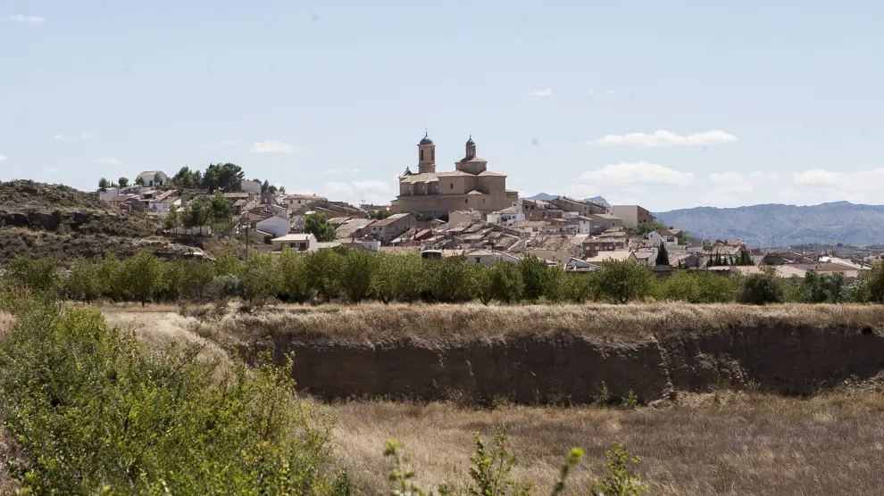 Vista de Castelserás (Teruel).