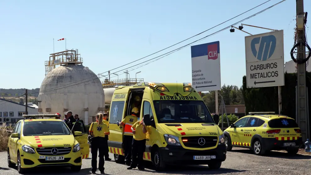 La fuga de amoniaco ha ocurrido en la fábrica Carburos Metálicos del polígono norte de Tarragona.