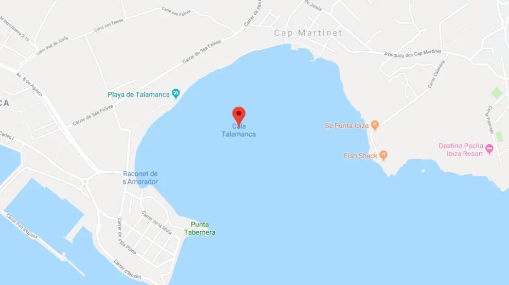 El cuerpo ha sido encontrado en aguas de la bahía de Talamanca.
