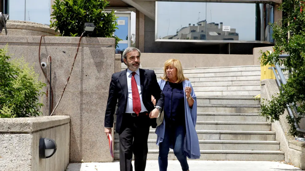 Cristina Ordovás a su llegada al juzgado