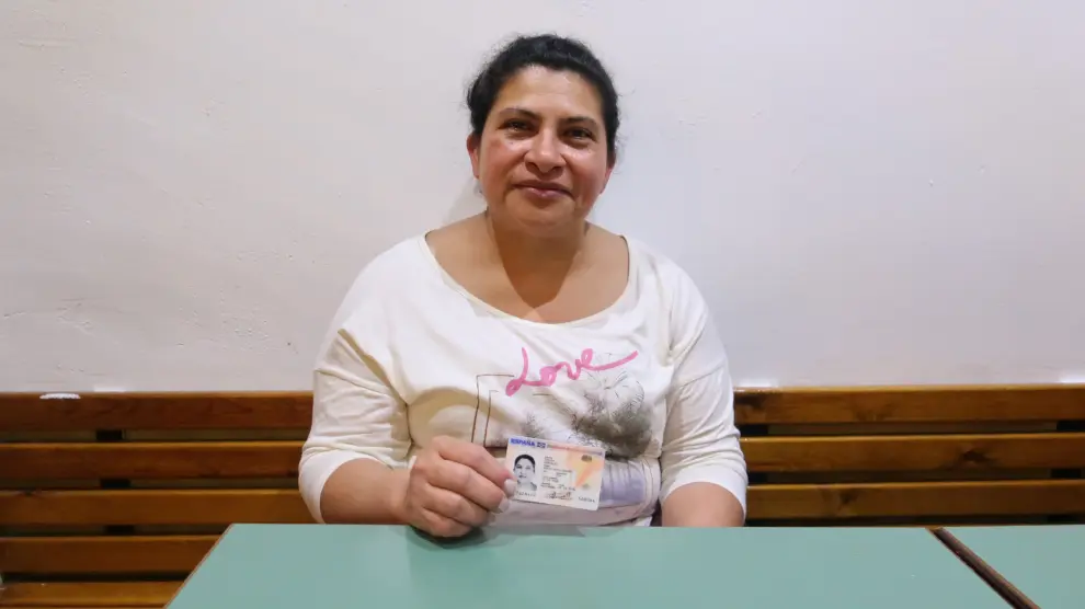 María Auxiliadora, nicaragüense residente en Zaragoza que ha conseguido la nacionalidad española.