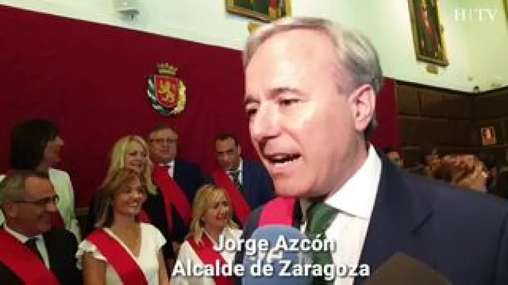 Jorge Azcón, nuevo alcalde de Zaragoza