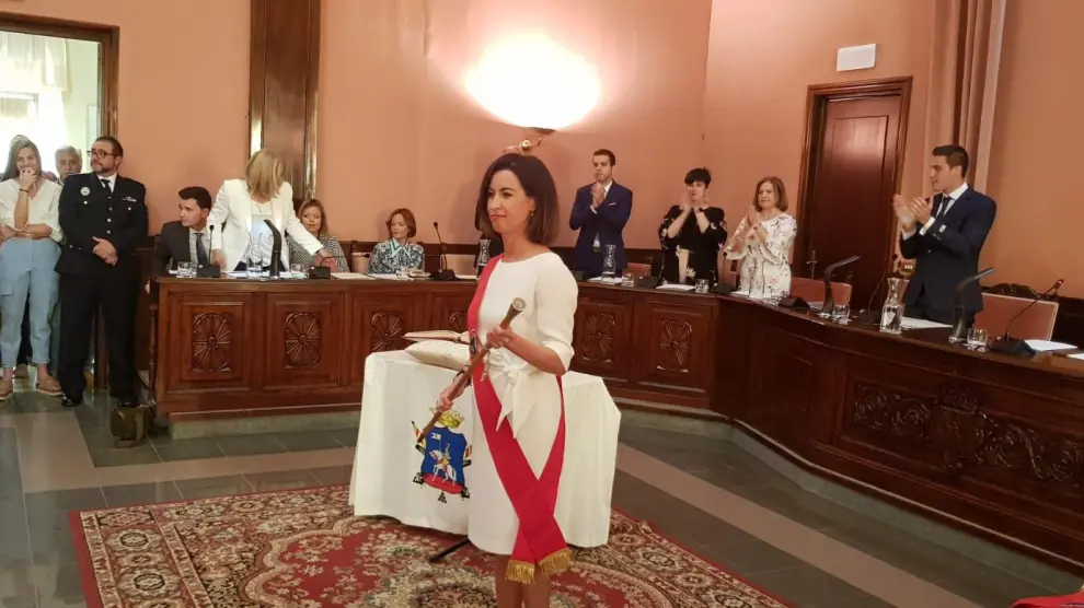 Teresa Ladrero, alcaldesa de Ejea de los Caballeros.
