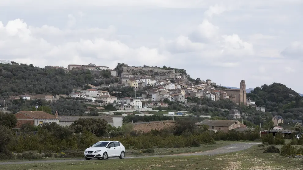 Vista de la localidad de Estopiñán del Castillo, que tiene apenas 130 habitantes.