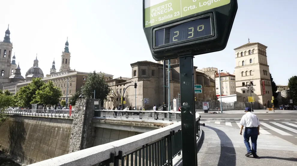 Las temperaturas comienzan a subir en Zaragoza, llega la temida ola de calor.