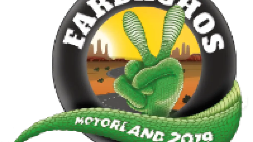 Logotipo de la concentración motera Fardachos Motorland