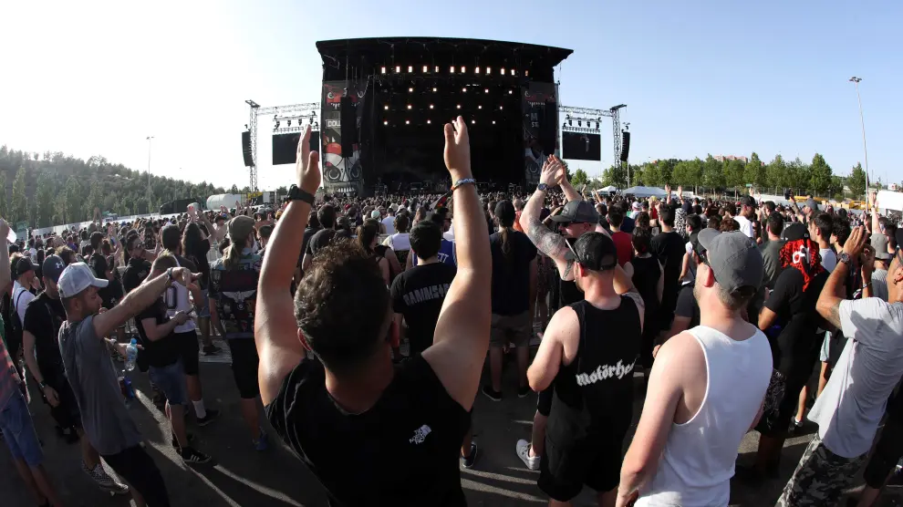 El público durante una actuación en el festival Download de Madrid.