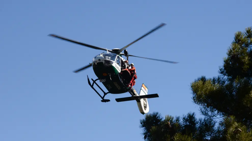 Helicóptero de rescates de la Guardia Civil.