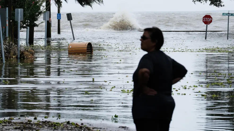 La llegada del huracán Barry provoca inundaciones en Louisiana.