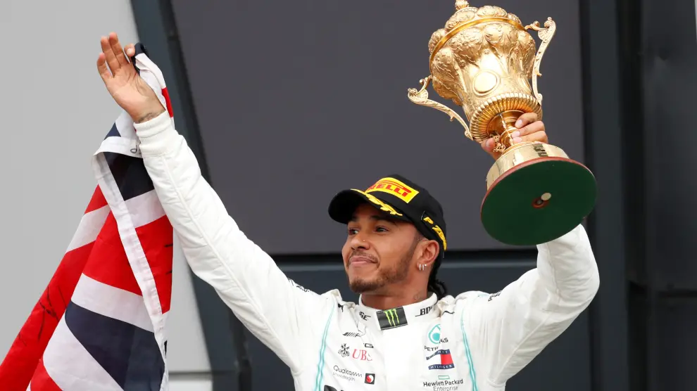 Hamilton gana el Gran Premio de Gran Bretaña.