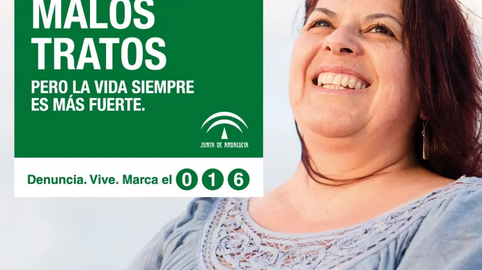 Una de las imágenes de la última campaña contra la violencia de género difundida por la Junta de Andalucía.