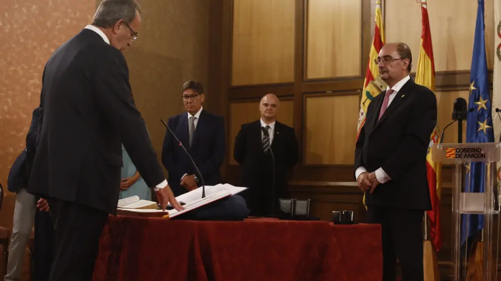 Toma de posesión de los consejeros del nuevo Gobierno de Aragón
