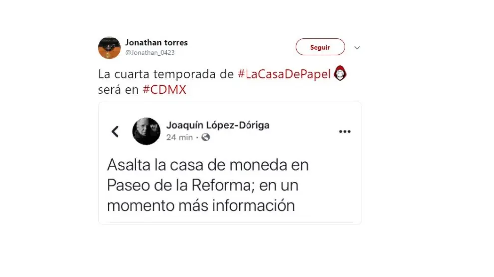 Memes del asalto a la Casa de la Moneda de México