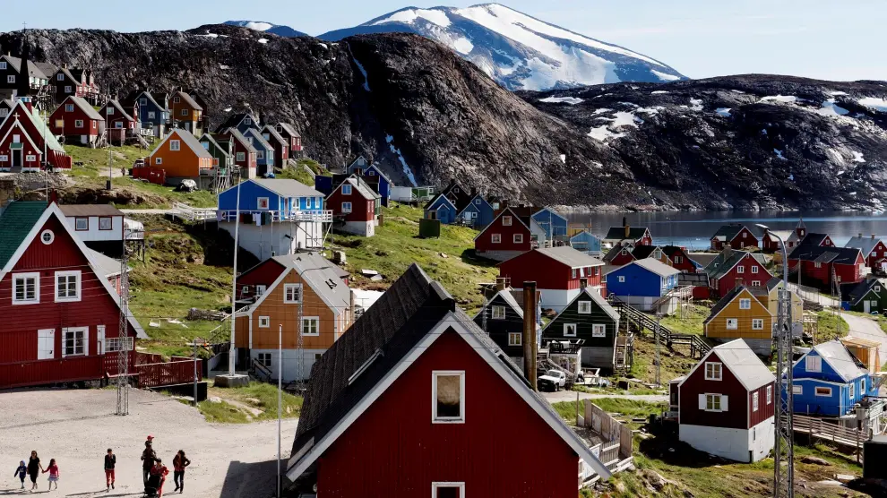 Casas en el municipio de Upernavik, en el oeste de Groenlandia.