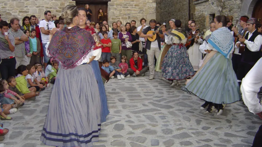 Imagen de archivo de las fiestas patronales en El Pueyo de Jaca.