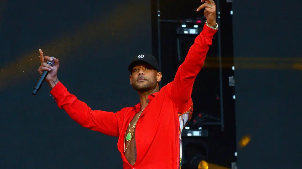 Carhaix (France).- (FILE) - French rapper Booba performs during Les Vieilles Charrues Festival in Carhaix, France, 18 July 2019. According to reports, during the filming of his new music video 'Glaive' in near Paris, dozens of men arrived firing guns, resulting in several injured people. (Cine, Francia) EFE/EPA/HUGO MARIE *** Local Caption *** 55347730 Les Vieilles Charrues Festival 2019