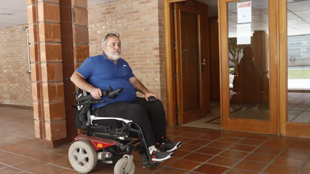 Jesús Luis Domínguez, afectado por un ascensor averiado en Vía Hispanidad