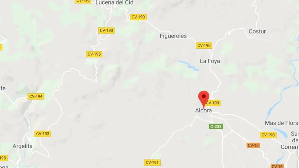 Localización del municipio de L'Alcora, en Castellón