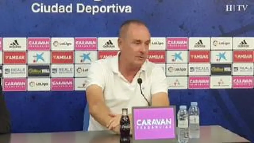 Víctor Fernández,entrenador del Real Zaragoza, hace un repaso a lo que llevamos de temporada y al próximo partido.