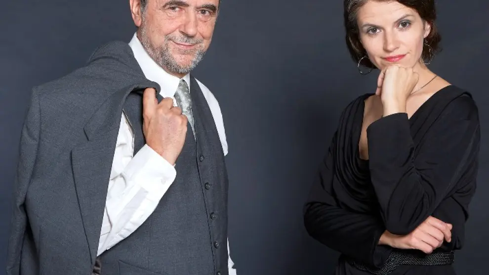 Luis Felipe Alegre y Carina Reisnisky protagonizan 'Vuelve Berta Singerman'.