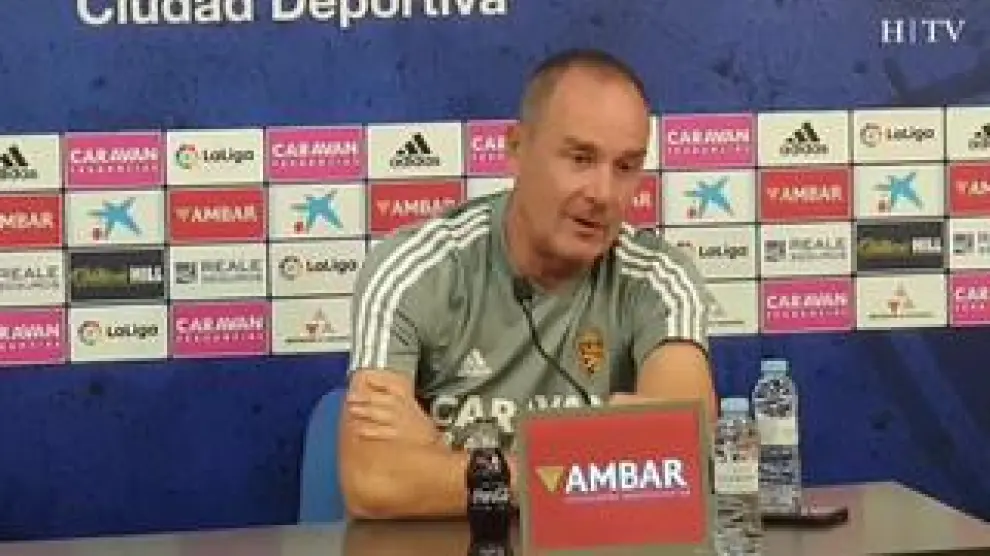 Rueda de prensa del entrenador del Real Zaragoza, Víctor Fernández.