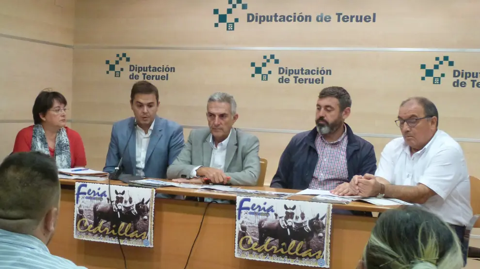 Presentación de la Feria Ganadera de Cedrillas en la Diputación Provincial.