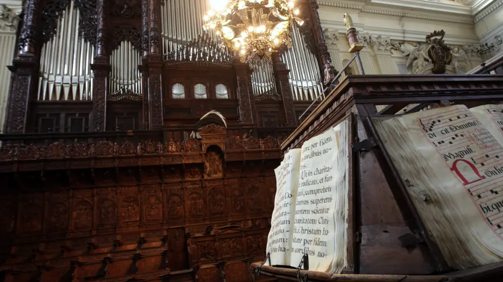El coro mayor de la basílica del Pilar de Zaragoza