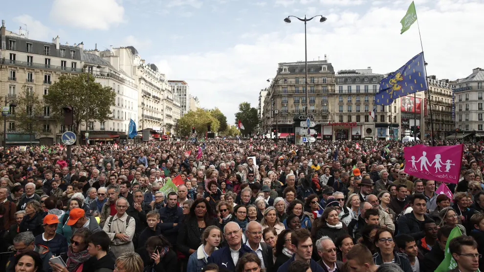 Manifestación en París.