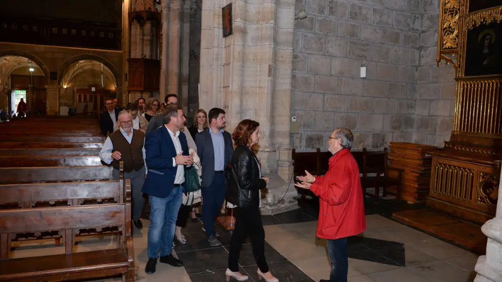 Visita al interior de la iglesia gótica de San Francisco de Teruel.