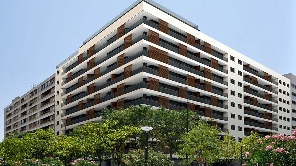 Imagen del futuro edificio Alierta 100, en el barrio de San José.