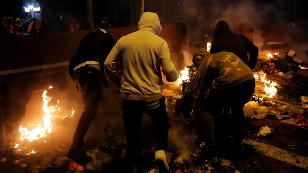 Disturbios en Barcelona