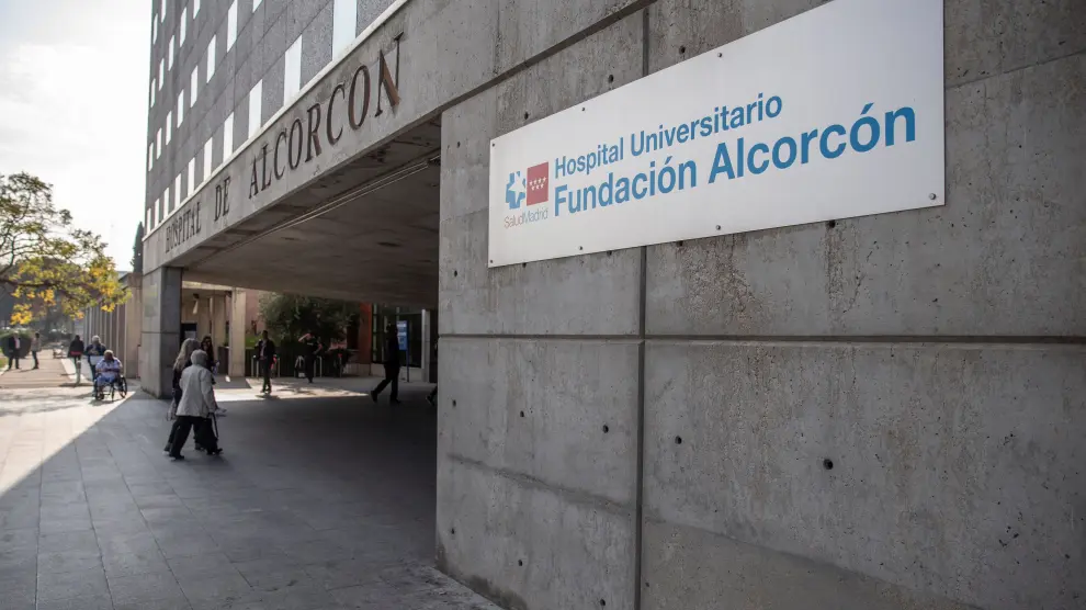 Fachada del Hospital de Alcorcón