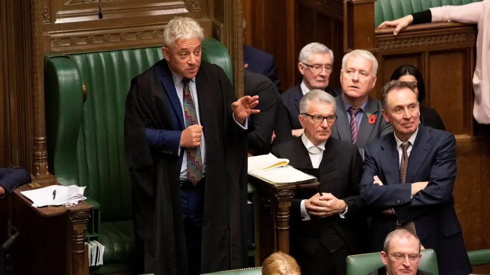 John Bercow, durante el debate del martes en el Parlamento británico.