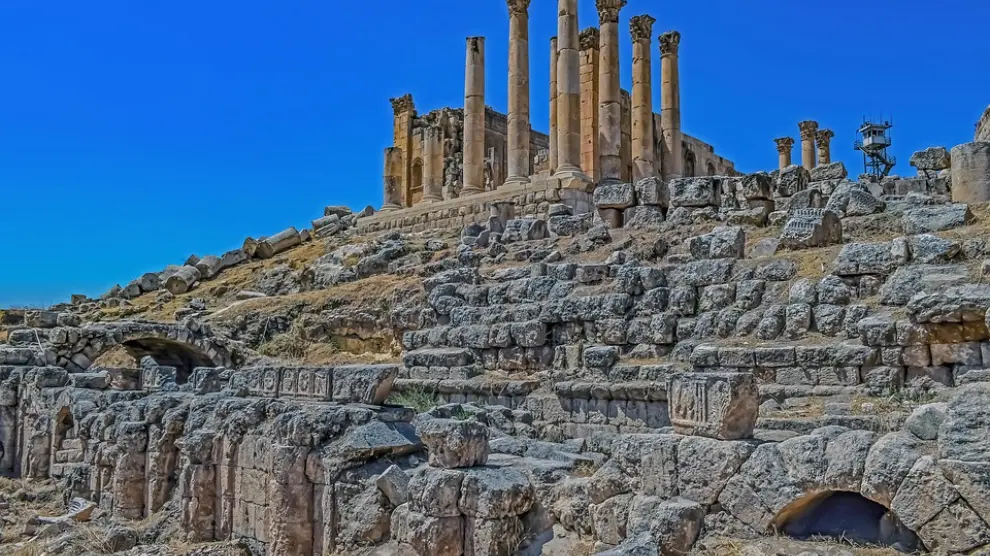 Ruinas de Gerasa en Jordania