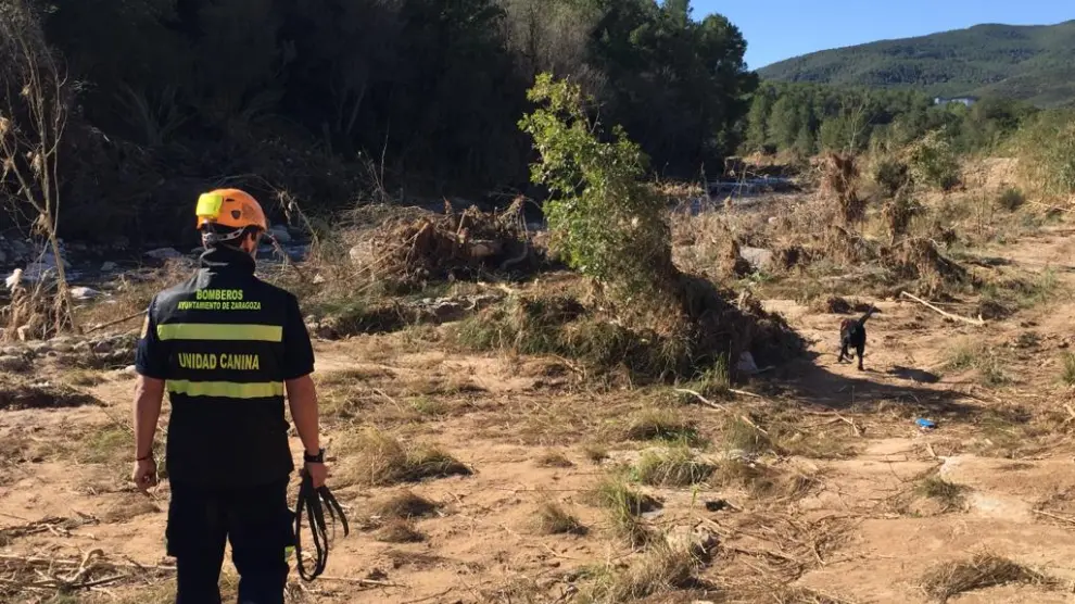Bomberos de Zaragoza ayudan a buscar a los 3 desaparecidos en el río Francolí