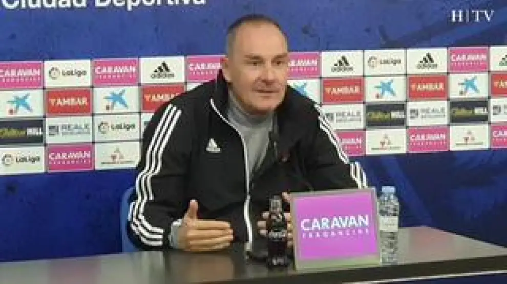 El entrenador del Real Zaragoza, Víctor Fernández, ha hablado en rueda de prensa del próximo partido de este domingo contra el Almería.