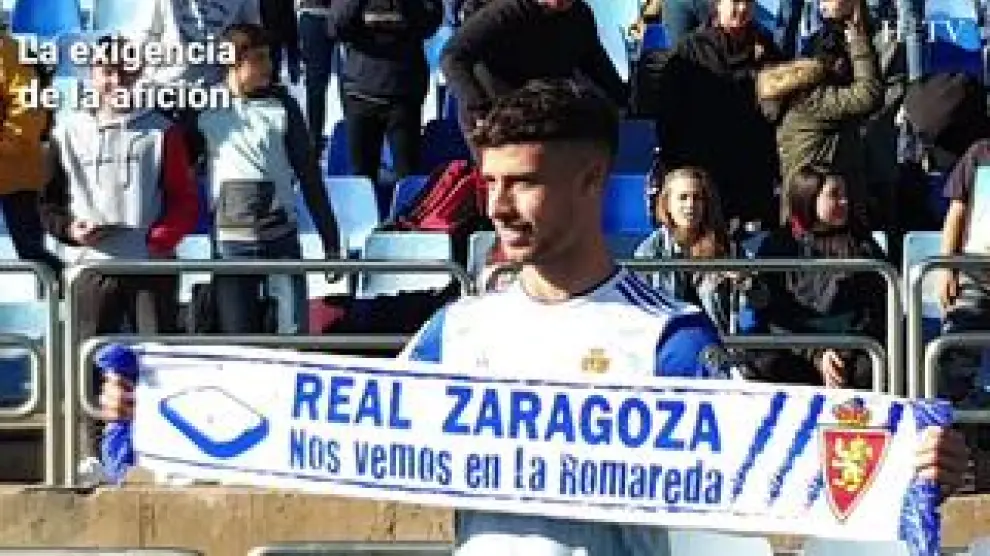El jugador del Real Zaragoza, Javi Puado, ha sido presentado de manera oficial este marte ante los medios de comunicación.