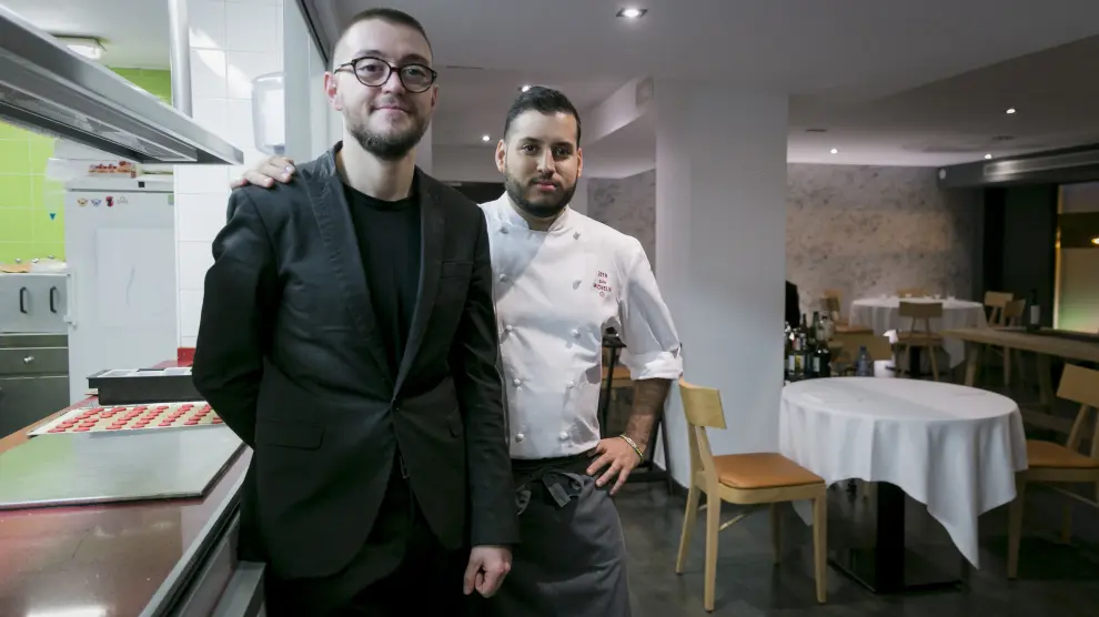 Diego Millán y Ramces González, propietarios del restaurante Cancook, de Zaragoza.