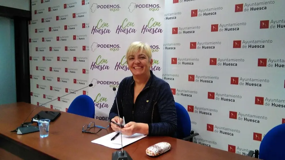 Pilar Novales, portavoz de Con Huesca Podemos Equo.