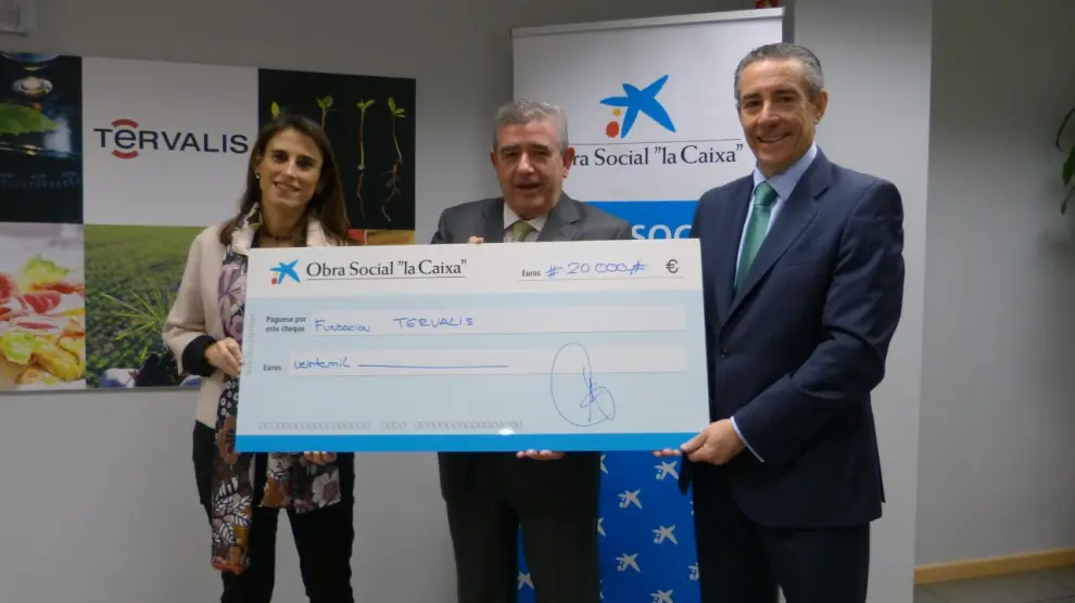 Firma del convenio de colaboración entre Fundación La Caixa y Fundación Térvalis