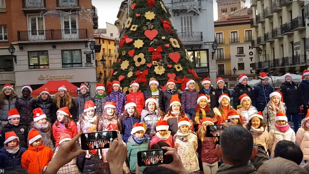 Una imagen del vídeo compartido por la Asociación de Comerciantes de Teruel.