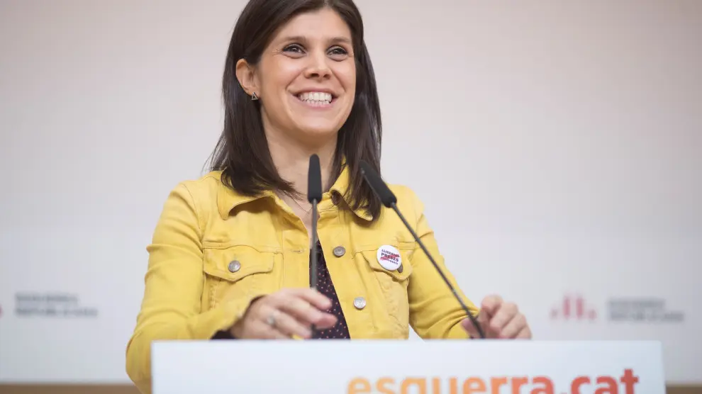 Marta Vilalta, portavoz de ERC, anunció ayer que el acuerdo con el PSOE está prácticamente cerrado.
