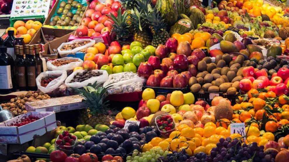 Las frutas y verduras son uno de los principales componentes de la dieta mediterránea.