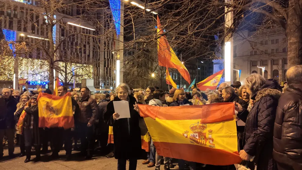 La protesta ha sido convocada por el Movimiento Social de Aragón