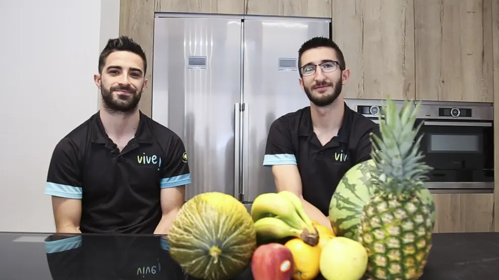 Los nutricionistas de Vive! Escuela de Salud, Raúl Luzón y Javier Sánchez.